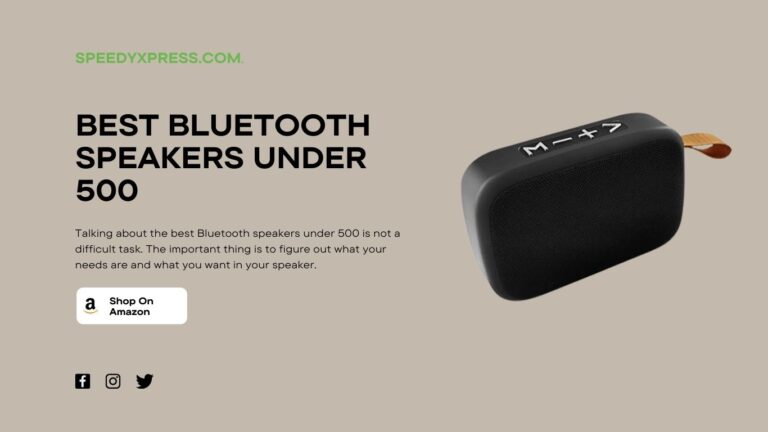 Bluetooth Speakers Under 500